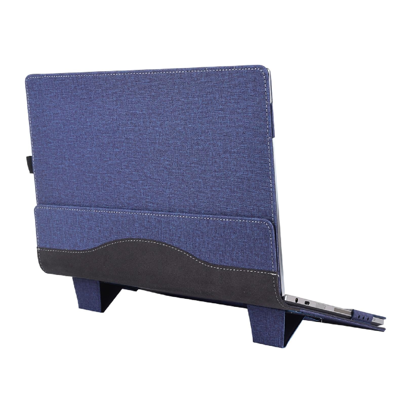 Protective Leather Laptop Case With Stand - 13.3 Inch - Dark Blue - For Samsung Galaxy Book Flex 2020