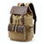 Student Canvas Backpack - Compact And Stylish - Khaki