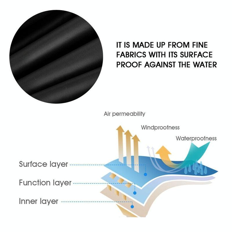 Waterproof Dustproof Protection Cover for Bathtub Pool Table & Chair - 200x200x85cm - Silver