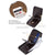 Retro Rfid Blocking Zip Wallet with Short Coin Pocket - Coffee
