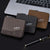 Retro Rfid Blocking Zip Wallet with Short Coin Pocket - Coffee