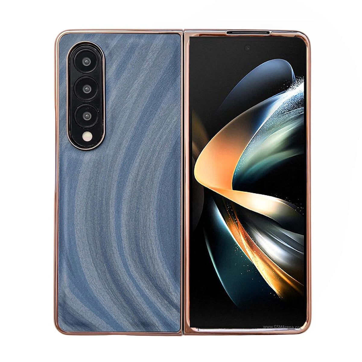 For Samsung Galaxy Z Fold4 5G Nano Electroplating Case - Green Grass