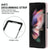 For Samsung Galaxy Z Fold4 5G Foldable Microfiber Phone Case - Rhombic Design - Red