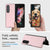 For Samsung Galaxy Z Fold4 5G Foldable Microfiber Phone Case - Rhombic Design - Red