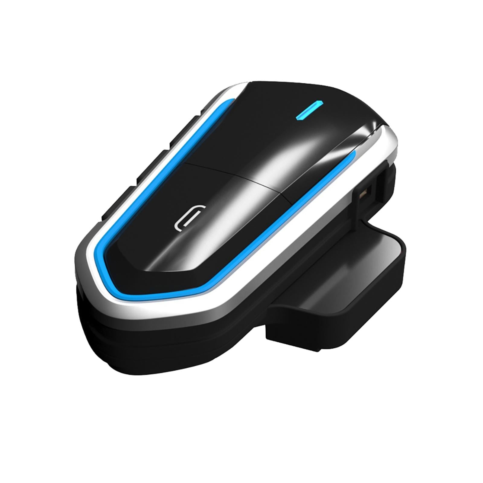 Bluetooth Motorcycle Helmet Headset - Low Power 4.2 - Blue