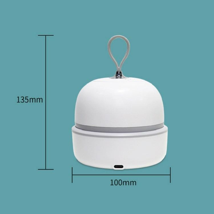 Electric Silicone Head Massager English White