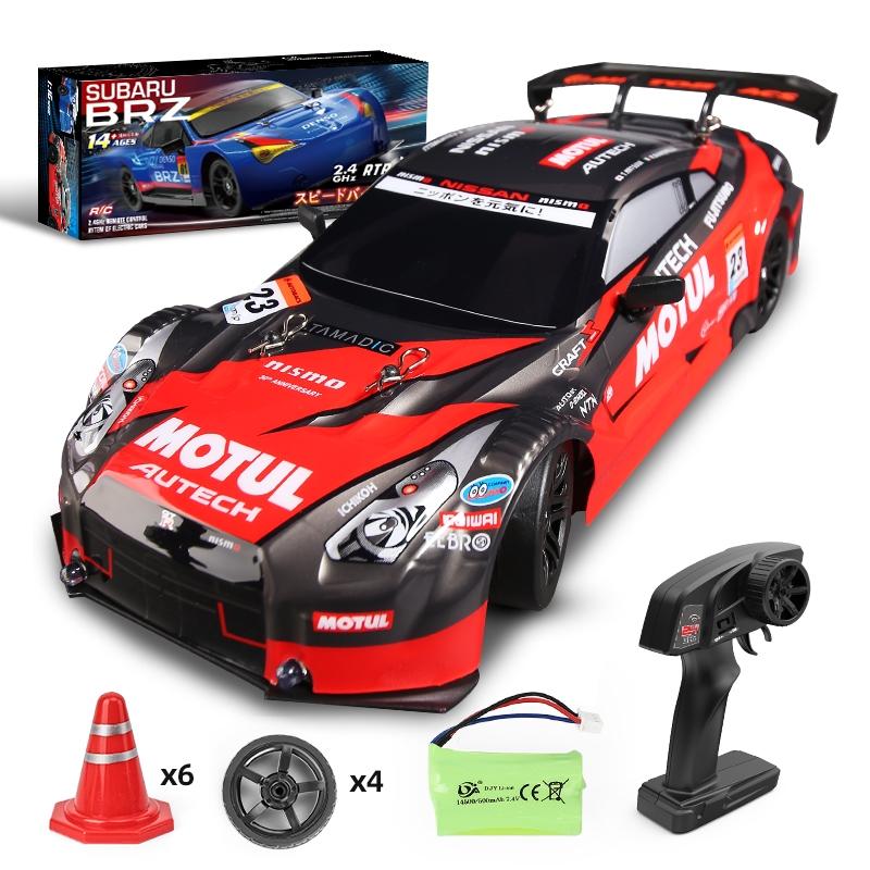 1 16 4wd Drift Rc Toy Car - 2.4g - Compact Design - Black Red
