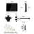 1080P Wifi Smart Cat Eye Video Doorbell With 4.3 Colour Screen And Hidden Graffiti Design - White