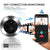1080P Wifi Smart Cat Eye Video Doorbell With 4.3 Colour Screen And Hidden Graffiti Design - White