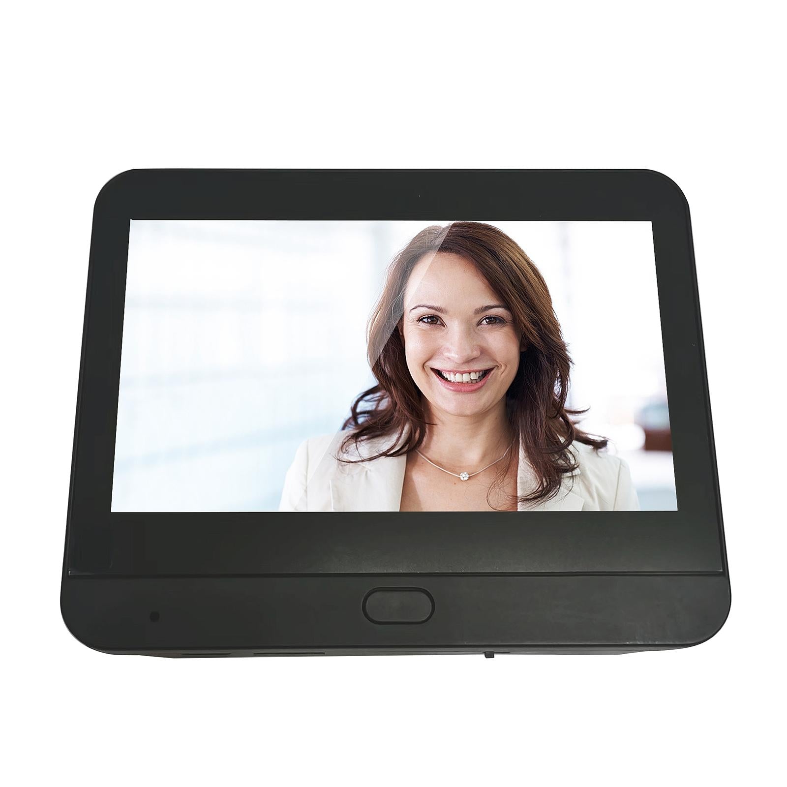 1080P Wifi Smart Cat Eye Video Doorbell With 4.3 Colour Screen And Hidden Graffiti Design - White