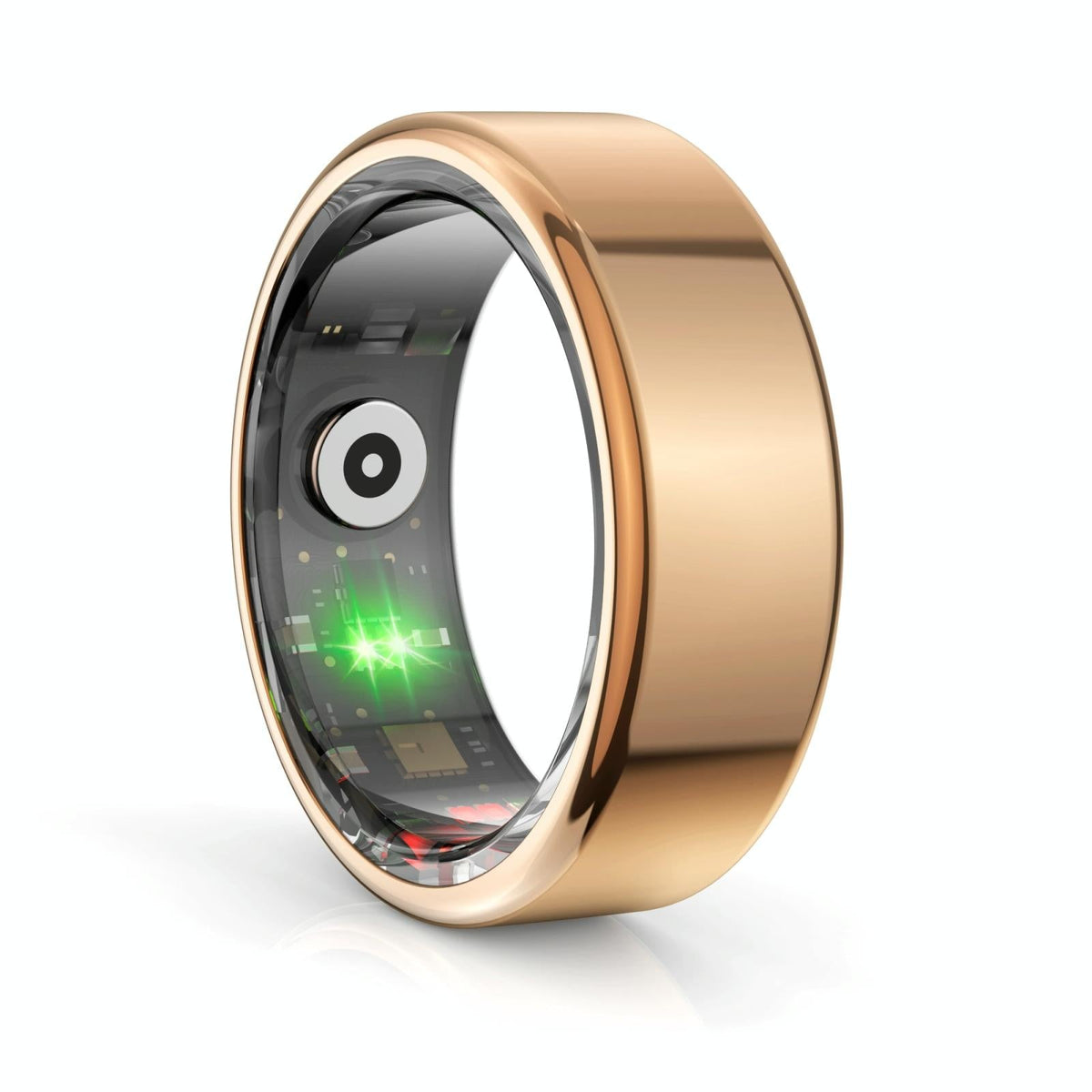 Smart Ring With Heart Rate Blood Oxygen Sleep Monitoring &amp; Sports Modes - Size 8