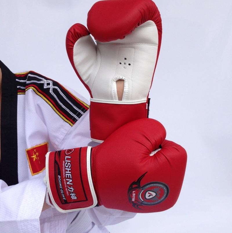 Muay Thai Training Gloves - Thickened For Fitness - Red