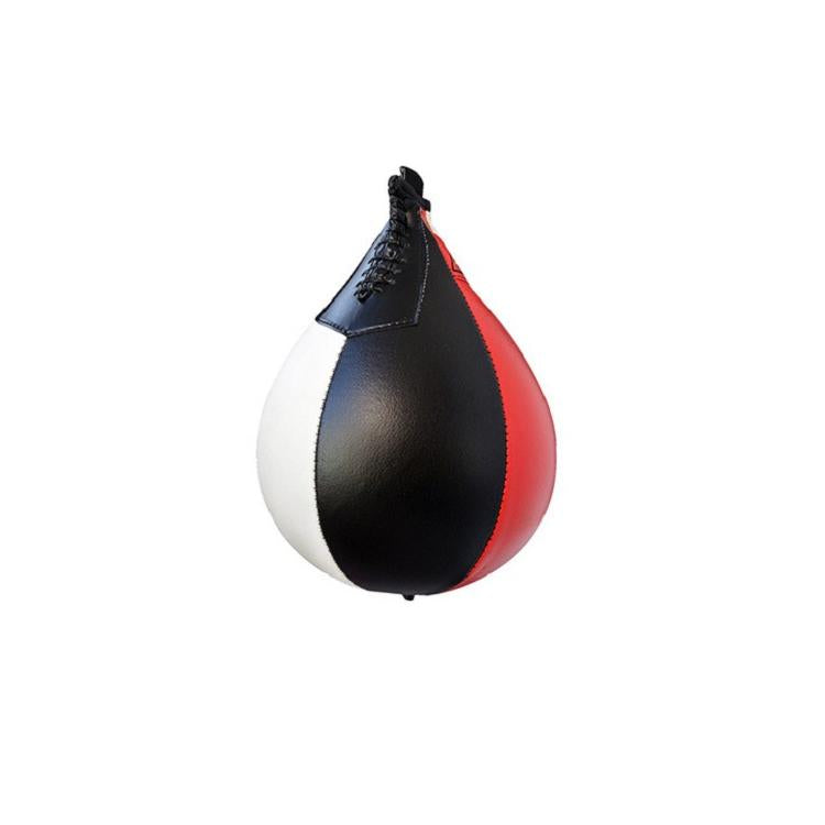 Black And White Suspended Pear-Shaped Speed Ball For Boxing - Red
