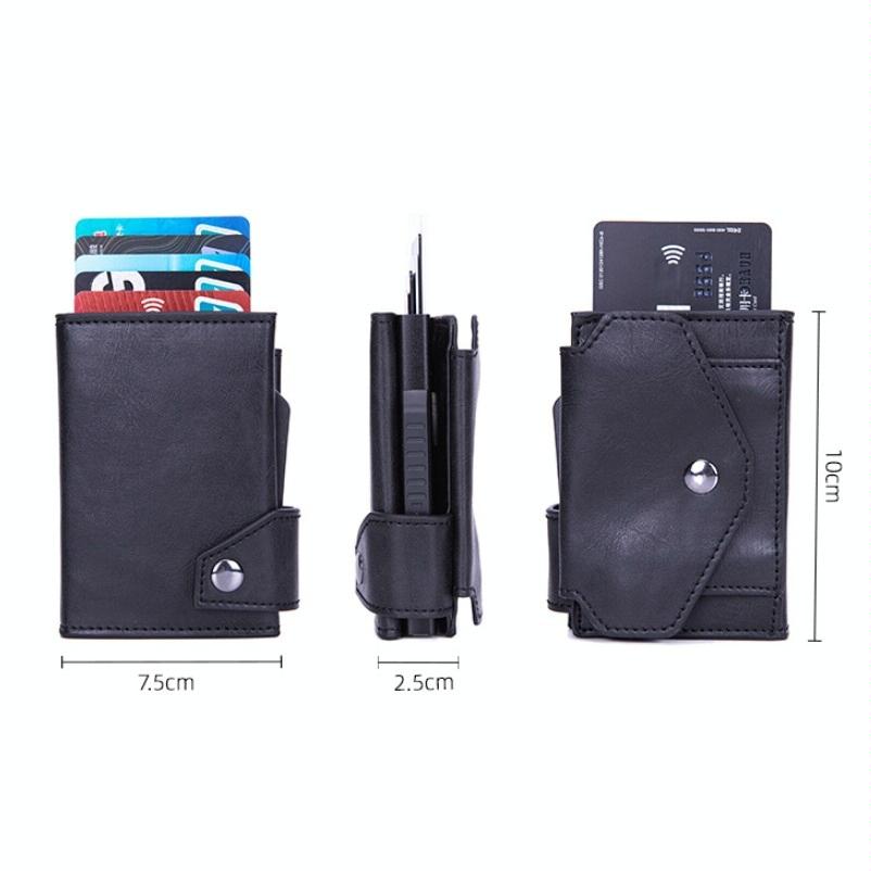 Rfid-protected Aluminum Coin Purse - Secure & Stylish - Mad Horse Aprico