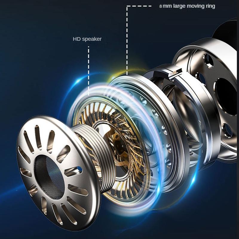 Wireless Bluetooth Earphones with Noise Reduction and Power Bank Function - Fluorescent Green