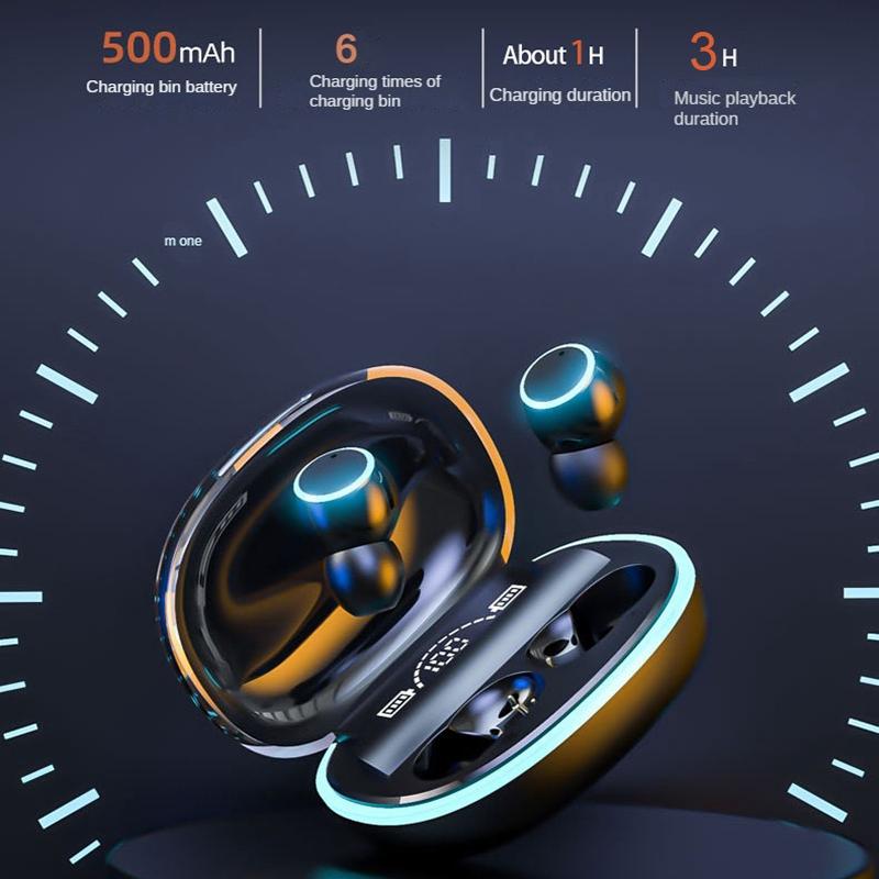 Wireless Bluetooth Earphones with Noise Reduction and Power Bank Function - Fluorescent Green