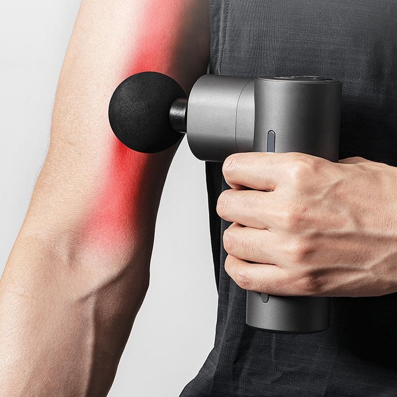 Brushless Massager With Hot Compress For Muscle Relaxation - Grinding White