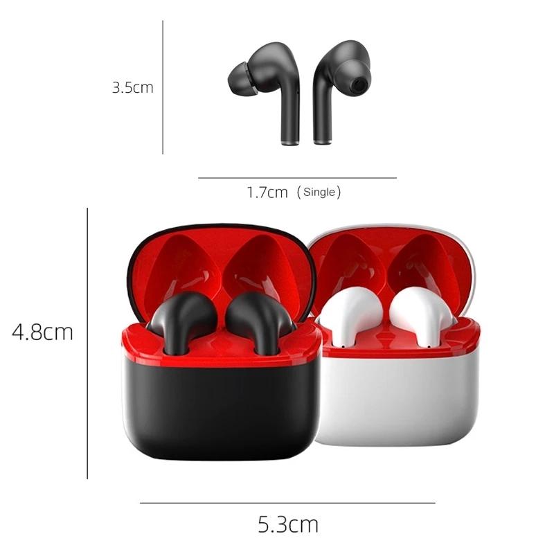 Wireless Sport Earphones with Touch Control and Mic - Bluetooth 5.0 Stereo Bass - White