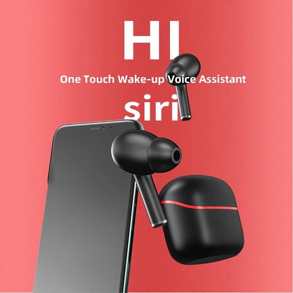 Wireless Sport Earphones with Touch Control and Mic - Bluetooth 5.0 Stereo Bass - White