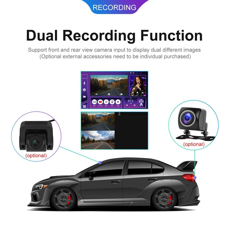 9 Inch 8-Core Carplay Android Navigation Monitor 2 + 32G Memory - Standard + Ahd Camera 2 + 32G