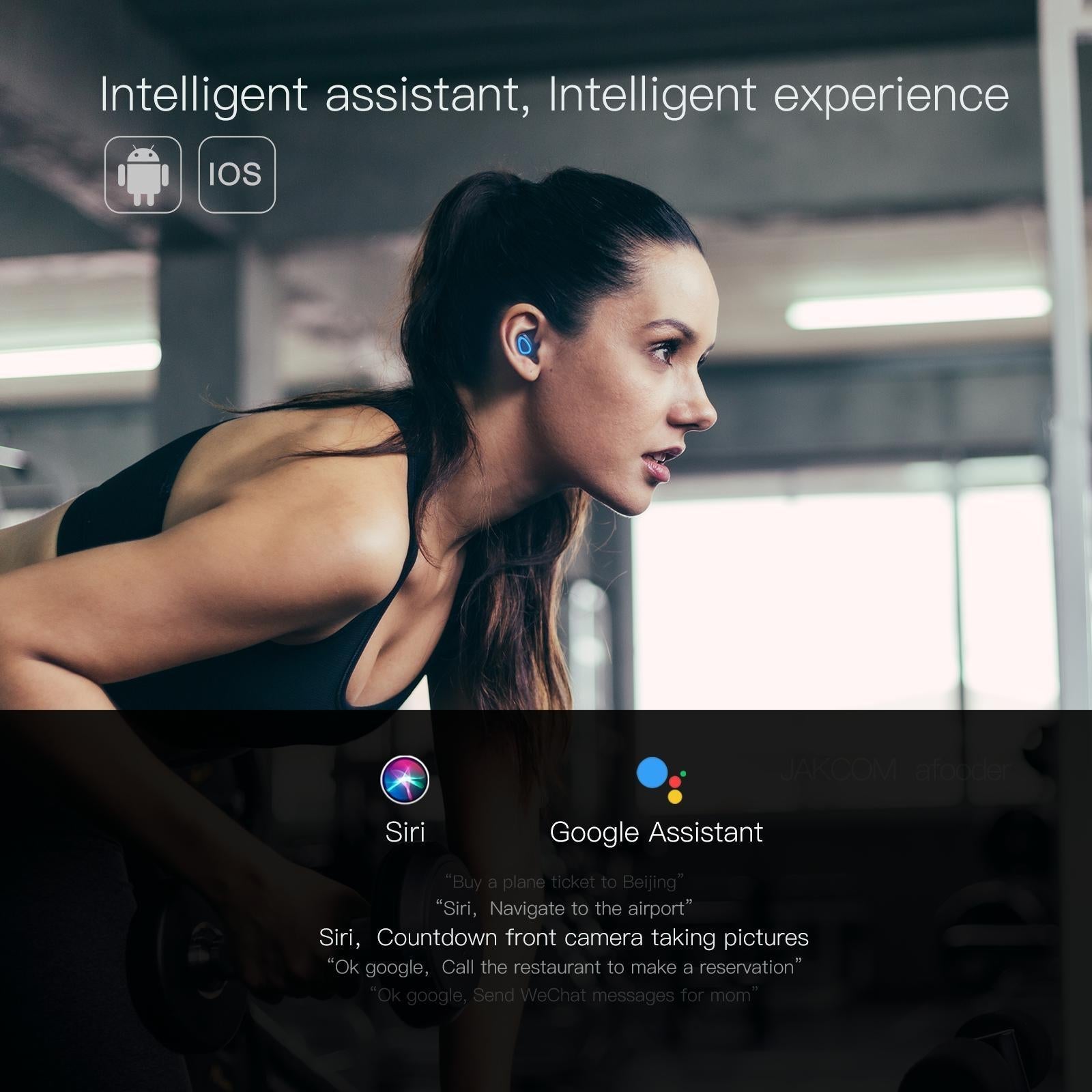 2-in-1 True Wireless Earbuds with Bluetooth 5.0 and Power Bank - Red