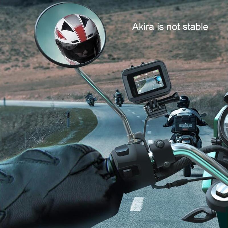 Universal Alloy Handlebar Phone Mount for Sport Cameras - Black