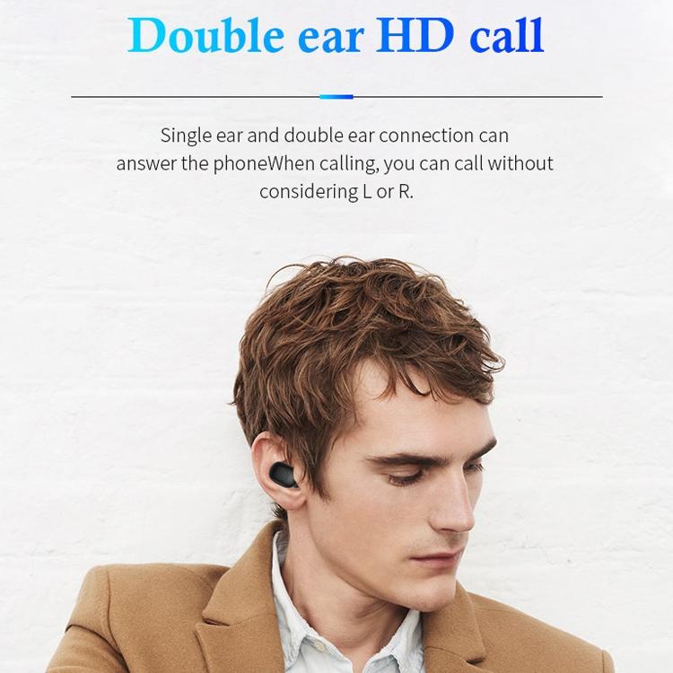 Wireless Sports Bluetooth Earphones - Binaural Stereo Black