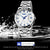 Waterproof Silver Shell Quartz Watch - Multifunctional Outdoor Fashion - Black