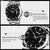 Waterproof Silver Shell Quartz Watch - Multifunctional Outdoor Fashion - Black