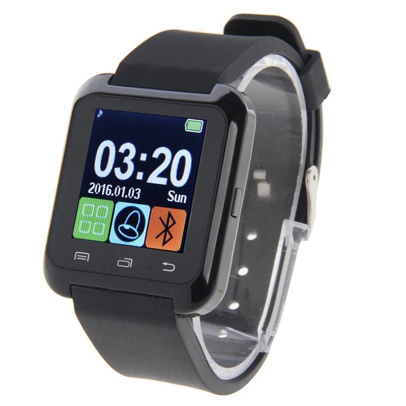 1.5 Inch Lcd Screen For Android Mobile Phone Support Phone Call / Music / Pedometer / Sleep Monitor / Anti-Lost - Black