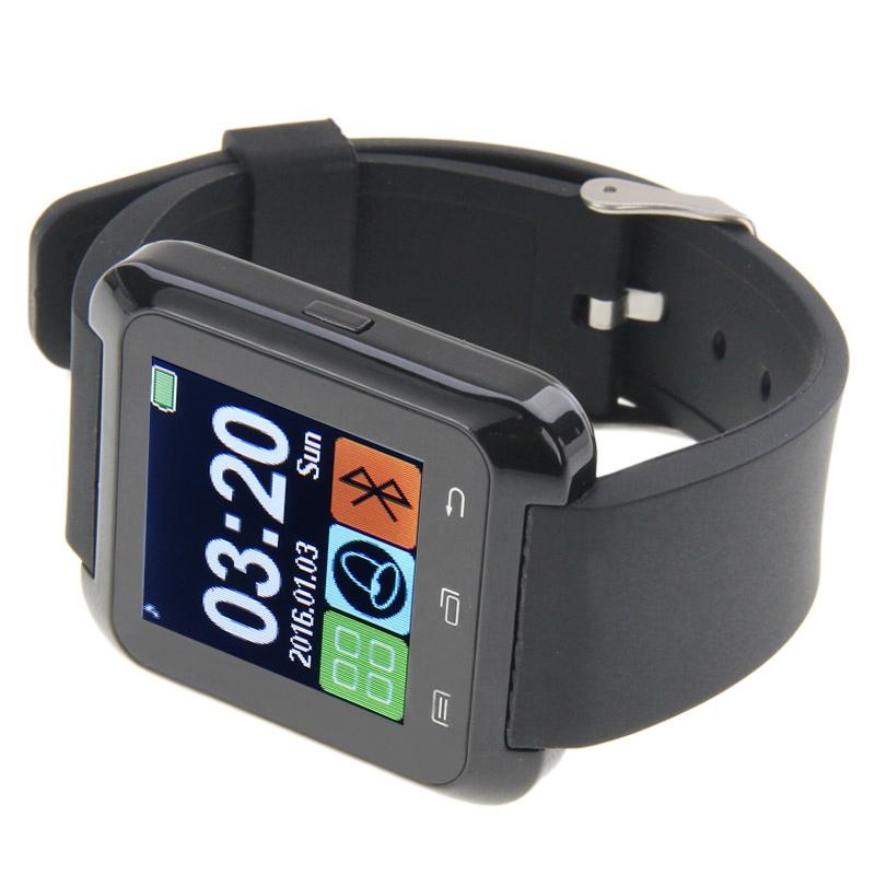 1.5 Inch Lcd Screen For Android Mobile Phone Support Phone Call / Music / Pedometer / Sleep Monitor / Anti-Lost - Black