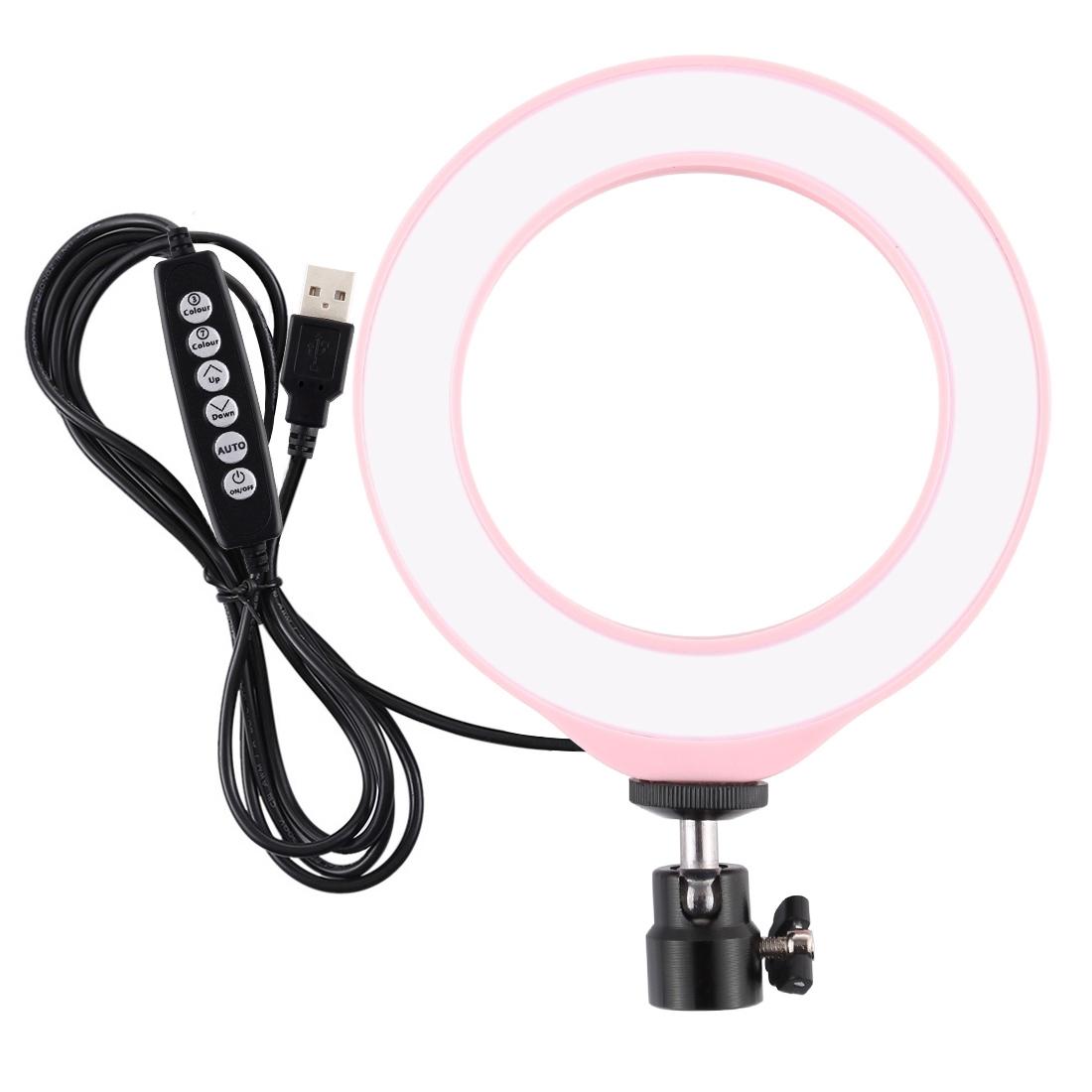 10 Mode Rgbw Led Ring Light with Tripod and Ball Head - 4.7 Inch Curved Surface - Black