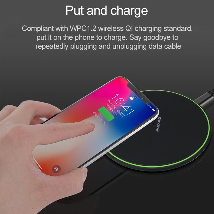 10W Ultra Thin Wireless Charger Black