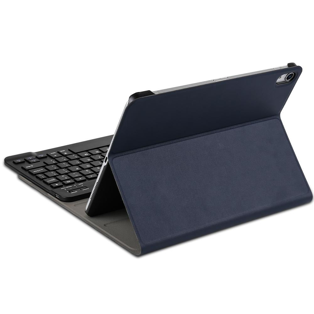 Bluetooth Keyboard & Leather Tablet Case For Ipad Pro 11 Detachable Brushed Texture Horizontal Flip Holder - Black