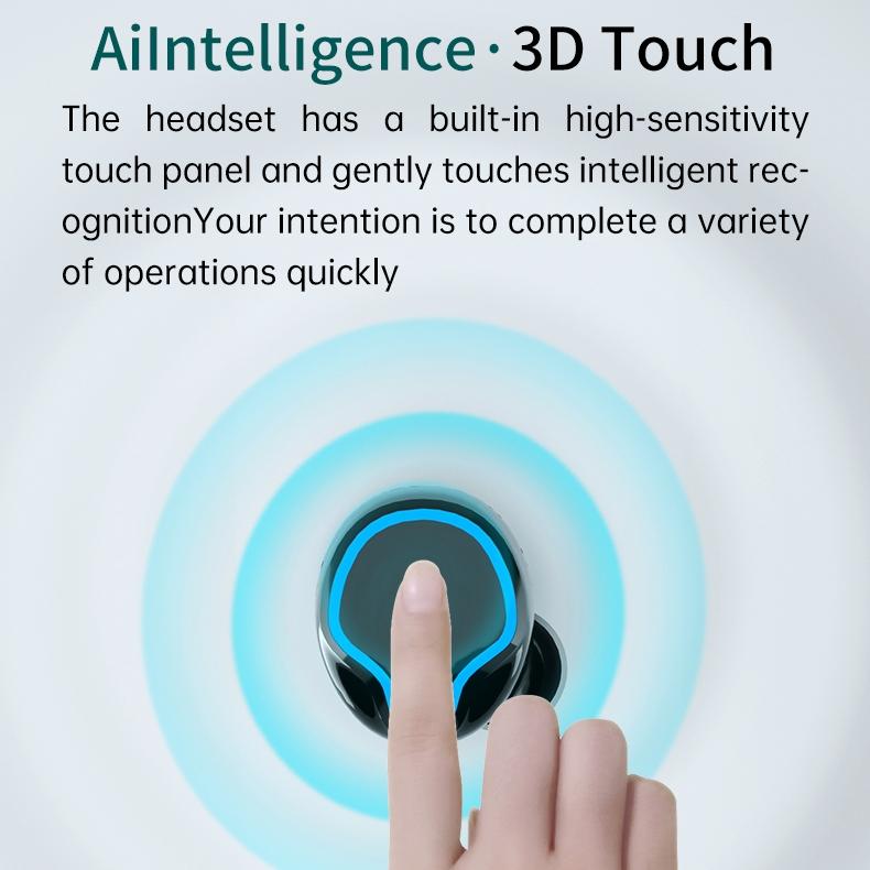 Wireless Bluetooth 5.0 Earphones with Digital Display and Flashlight