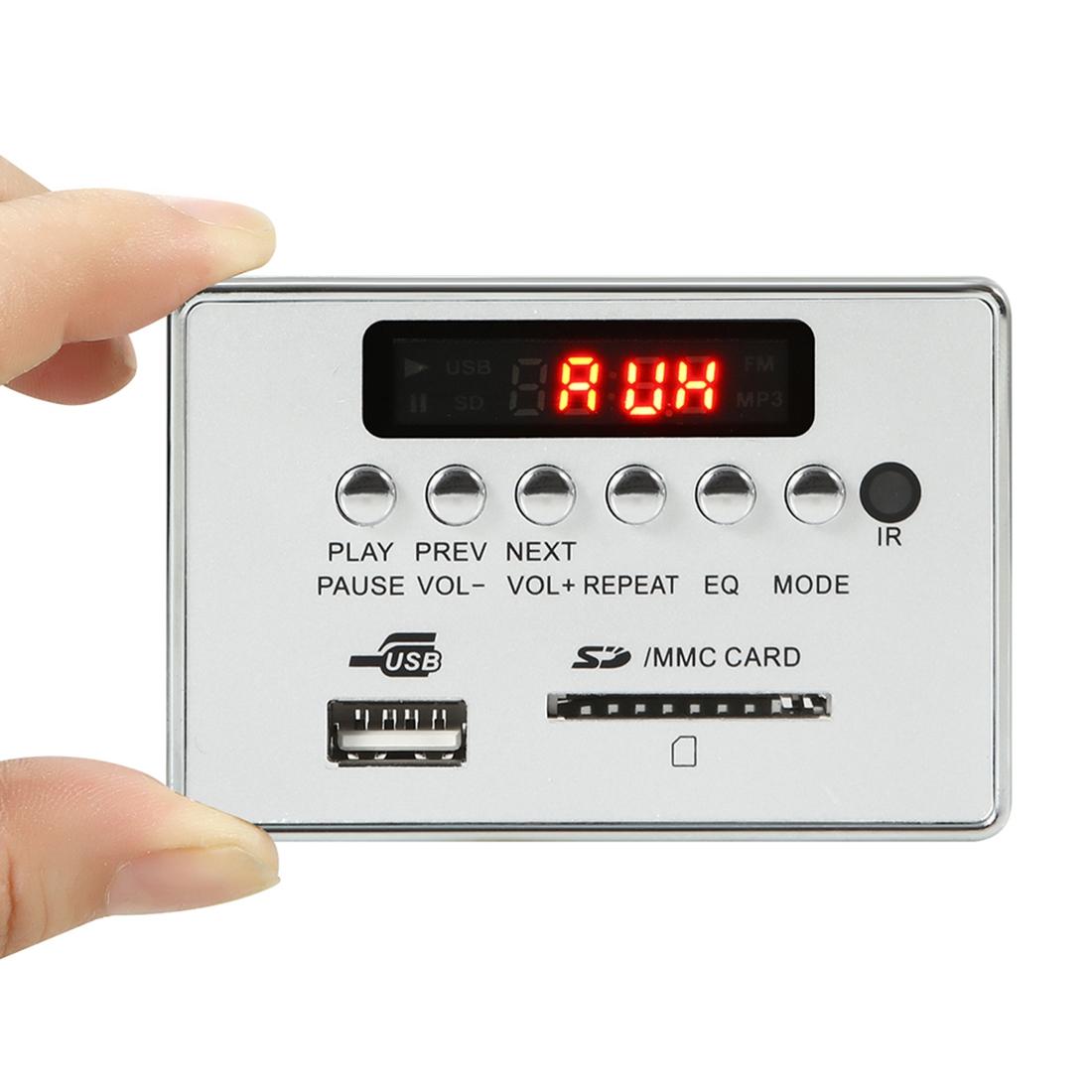 Car Mp3 Player Board With Bluetooth Fm Radio Sd / Usb / Aux Remote - Black