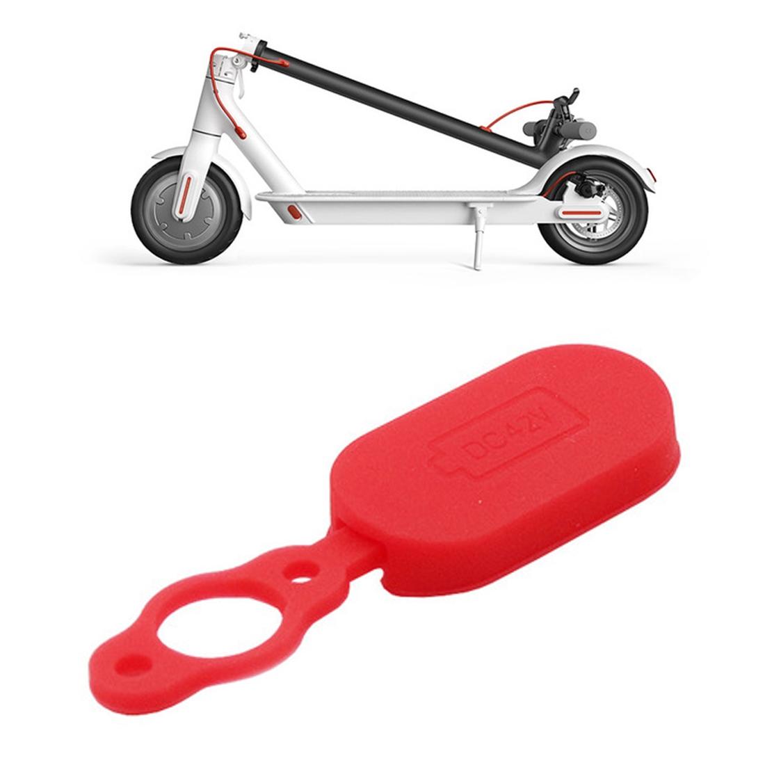 4-pack Silicone Charging Port Covers for Xiaomi Mijia M365 Electric Scooter - Black