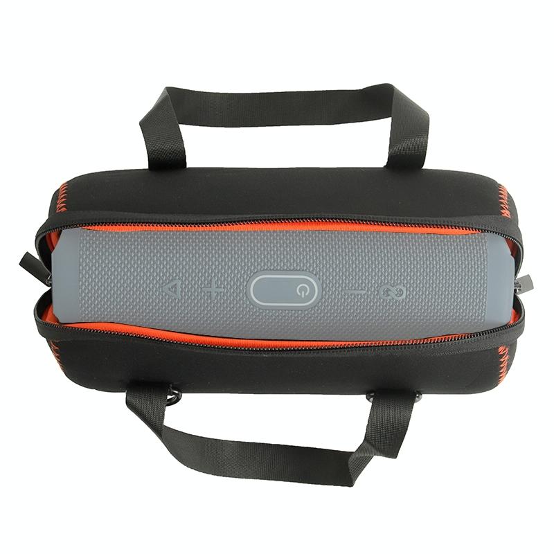 Protective Cover with Strap & Carabiner for Jbl Charge 5 - Black