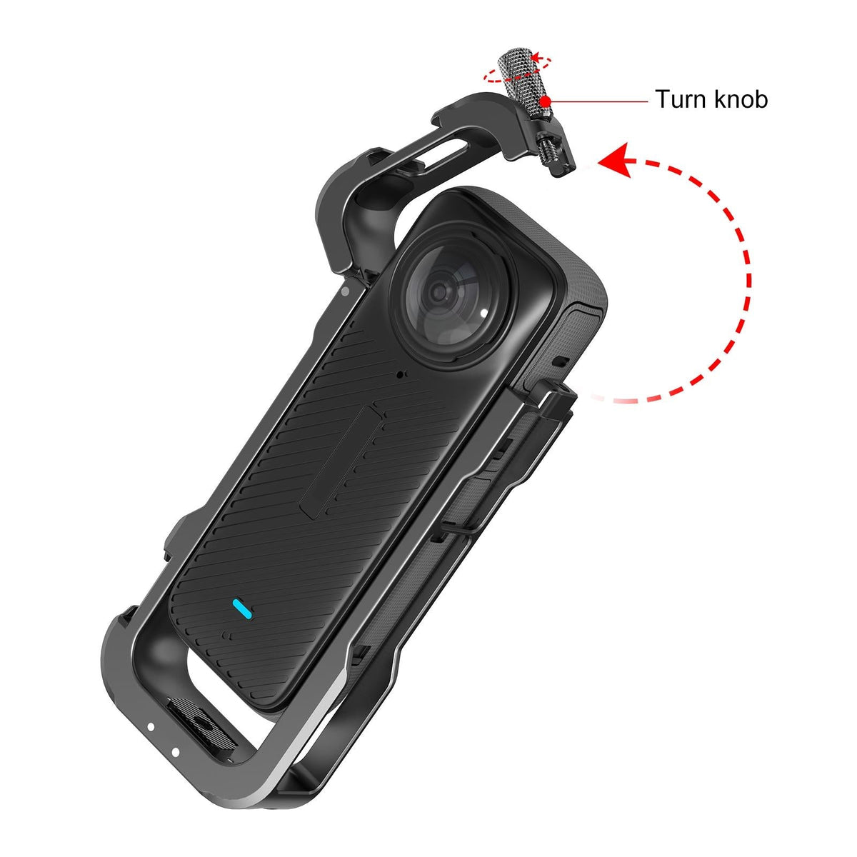 X4 Rig Housing Frame with Lens Cover for Insta360