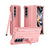 For Samsung Galaxy Z Fold4 5G Shockproof Diamond Case With Hinge And Pen - Pink