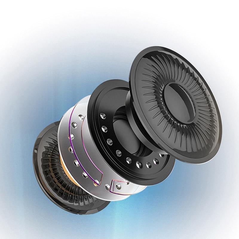 Head-Mounted Children'S Learning Headset With Mic 1.8M Cable Single Hole 4 Levels - Black