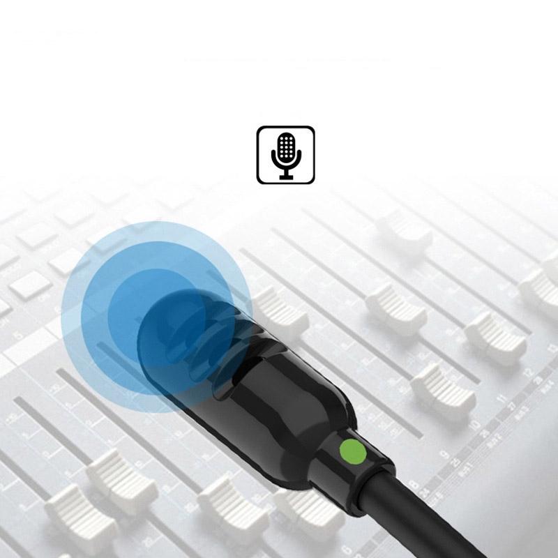 Head-Mounted Children'S Learning Headset With Mic 1.8M Cable Single Hole 4 Levels - Black