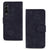 For Samsung Galaxy Z Fold4 5G Dual Fold Mandala Leather Case - Embossed Design - Black