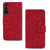 For Samsung Galaxy Z Fold4 5G Dual Fold Mandala Leather Case - Embossed Design - Black