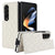 For Samsung Galaxy Z Fold4 5G Foldable Full Coverage Double Buckle Pu Phone Case - Brown