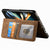 For Samsung Galaxy Z Fold4 5G Vintage Magnetic Wallet Case - Zipper Closure - Brown