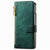 For Samsung Galaxy Z Fold4 5G Vintage Magnetic Wallet Case - Zipper Closure - Brown