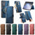 For Samsung Galaxy Z Fold4 5G Vintage Magnetic Wallet Case - Zipper Closure - Brown