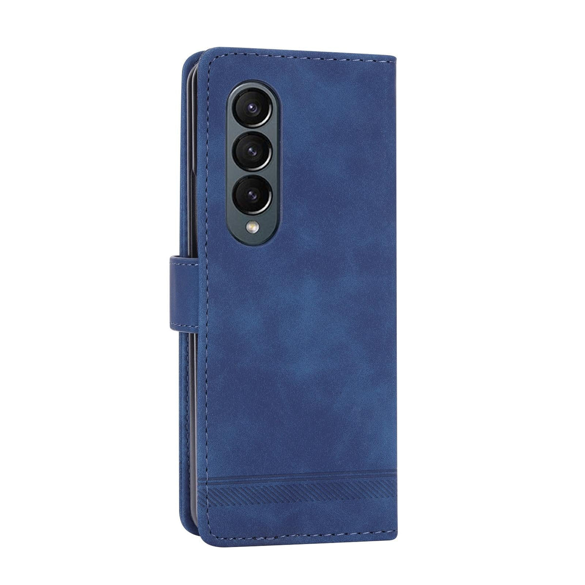 For Samsung Galaxy Z Fold4 5G Premium Leather Tpu Case - Purple