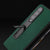 For Samsung Galaxy Z Fold4 5G Cross Texture Leather Phone Case With Holder - Green